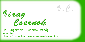 virag csernok business card